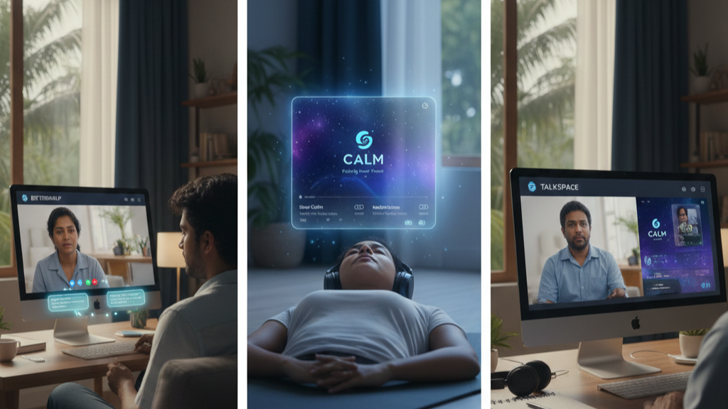 BetterHelp vs Talkspace vs Calm: Mental Health App Comparison